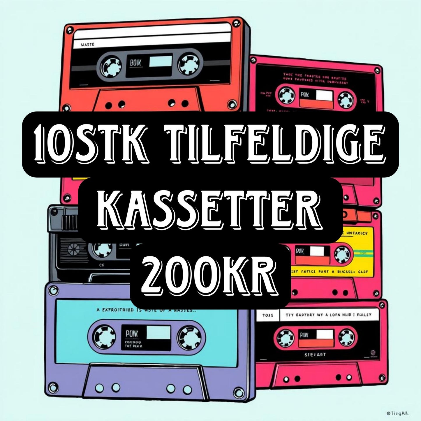 10stk Tilfeldig plukket kassetter - BØR BØRSONS BRUKTHANDEL