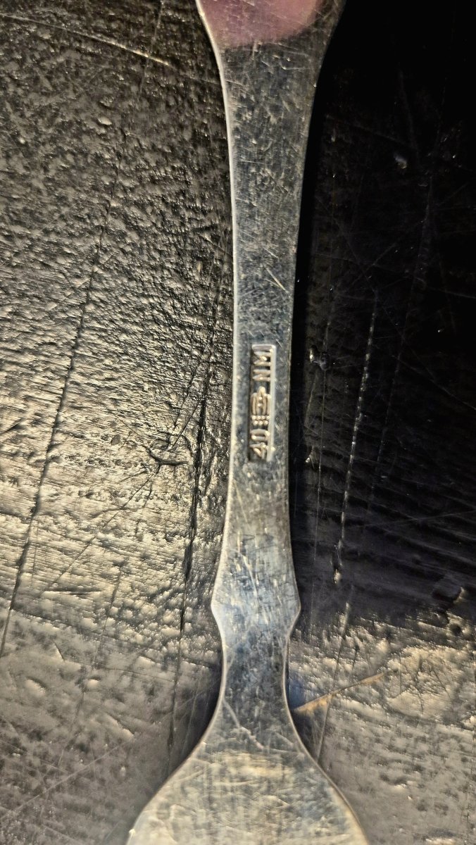 6stk Korall Spisegafler i Sølvplett NM 40 - BØR BØRSONS BRUKTHANDEL