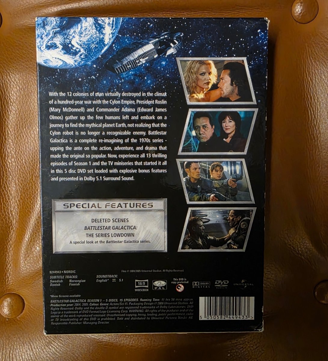 Battlestar Galactica Season One DVD, norsk utgave, Universal - BØR BØRSONS BRUKTHANDEL