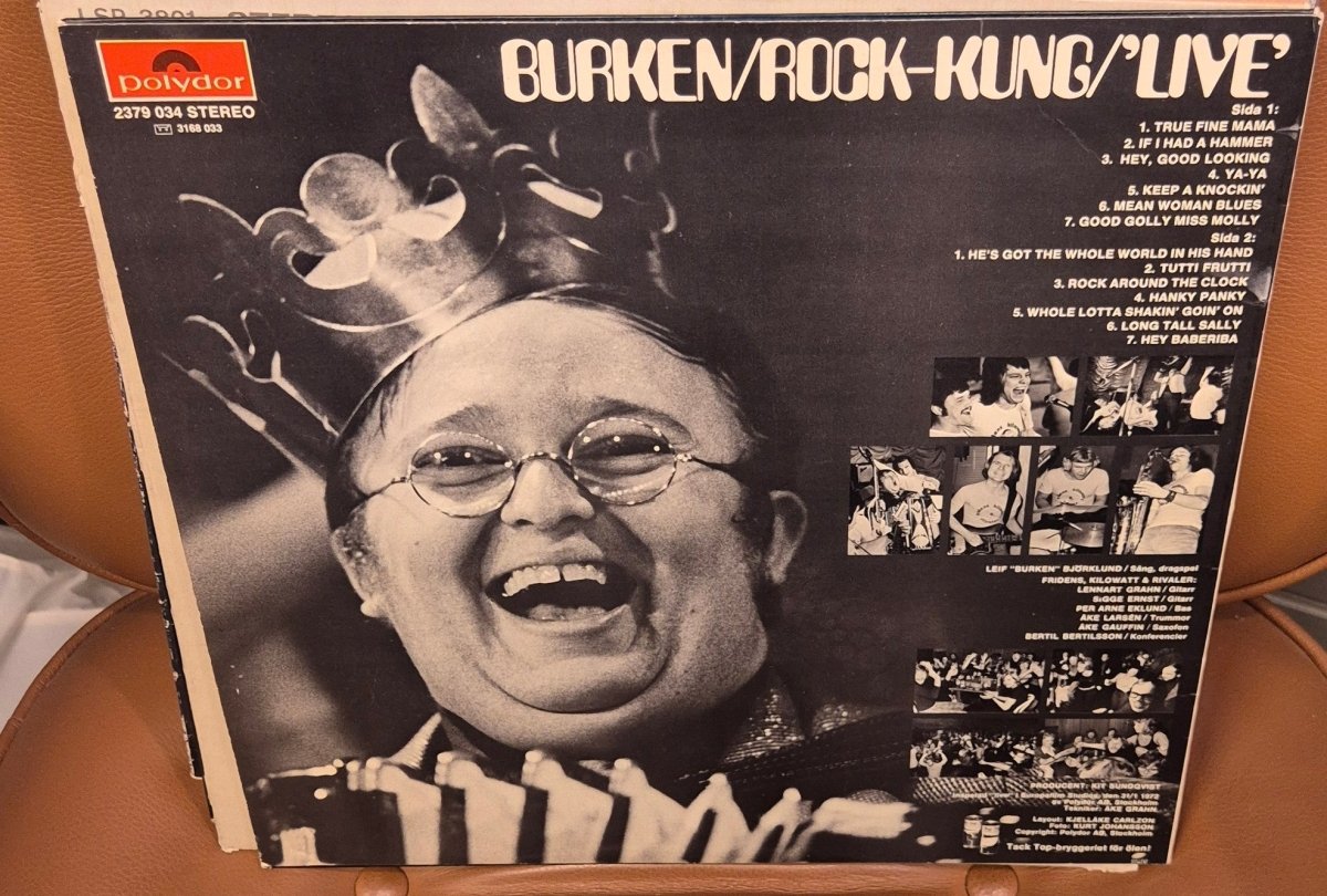 Burken - Rock - Kung/'Live' (LP, 1972) - BØR BØRSONS BRUKTHANDEL