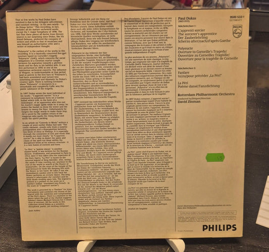 Dukas — L’apprenti Sorcier / La Péri — Rotterdam Philharmonic Orchestra, David Zinman - BØR BØRSONS BRUKTHANDEL