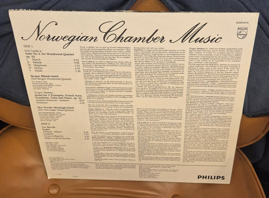 Ivar Lunde Jr., Trygve Madsen, Tor Brevik – Norwegian Chamber Music (LP) - BØR BØRSONS BRUKTHANDEL