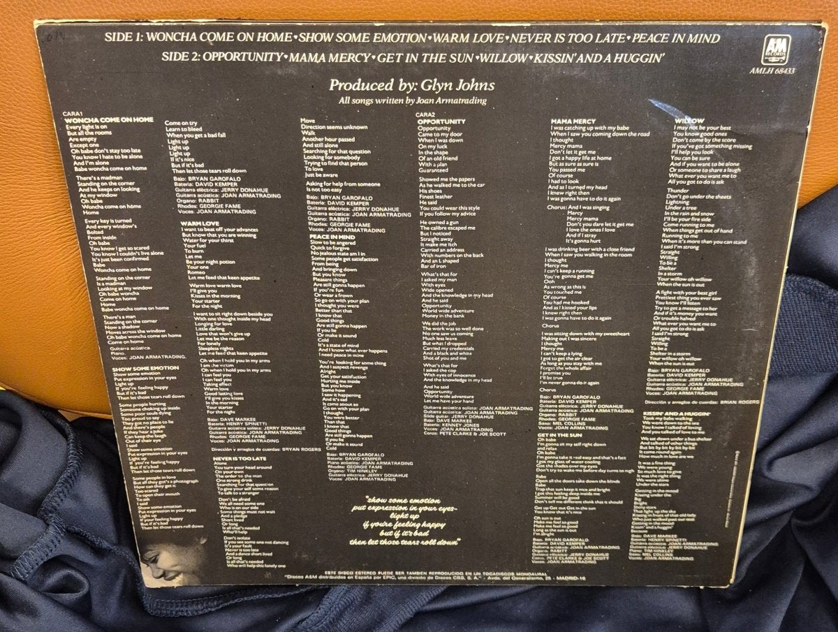 Joan Armatrading - Show Some Emotion (Vinyl LP) - BØR BØRSONS BRUKTHANDEL
