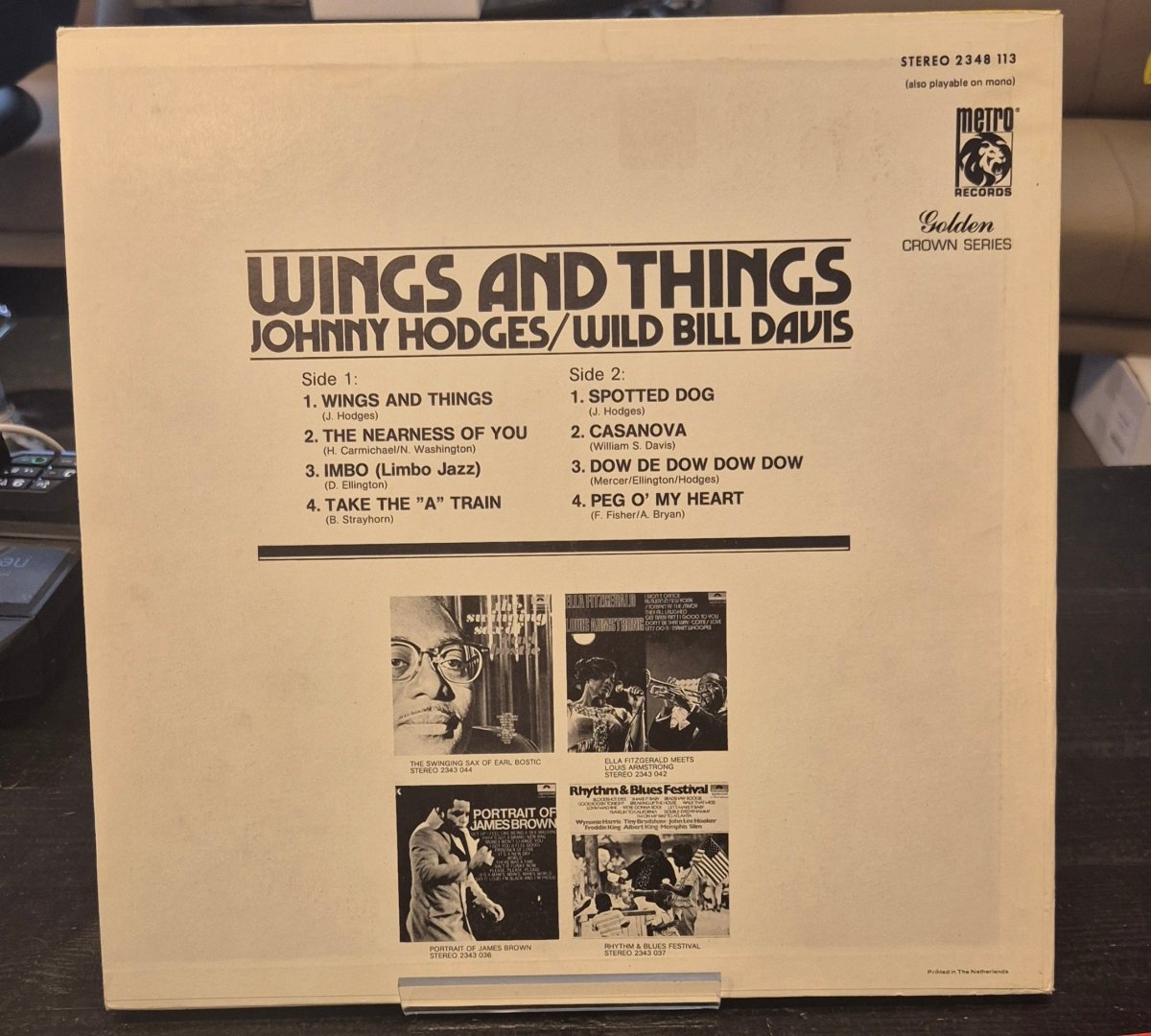 Johnny Hodges & Wild Bill Davis – Wings and Things - BØR BØRSONS BRUKTHANDEL