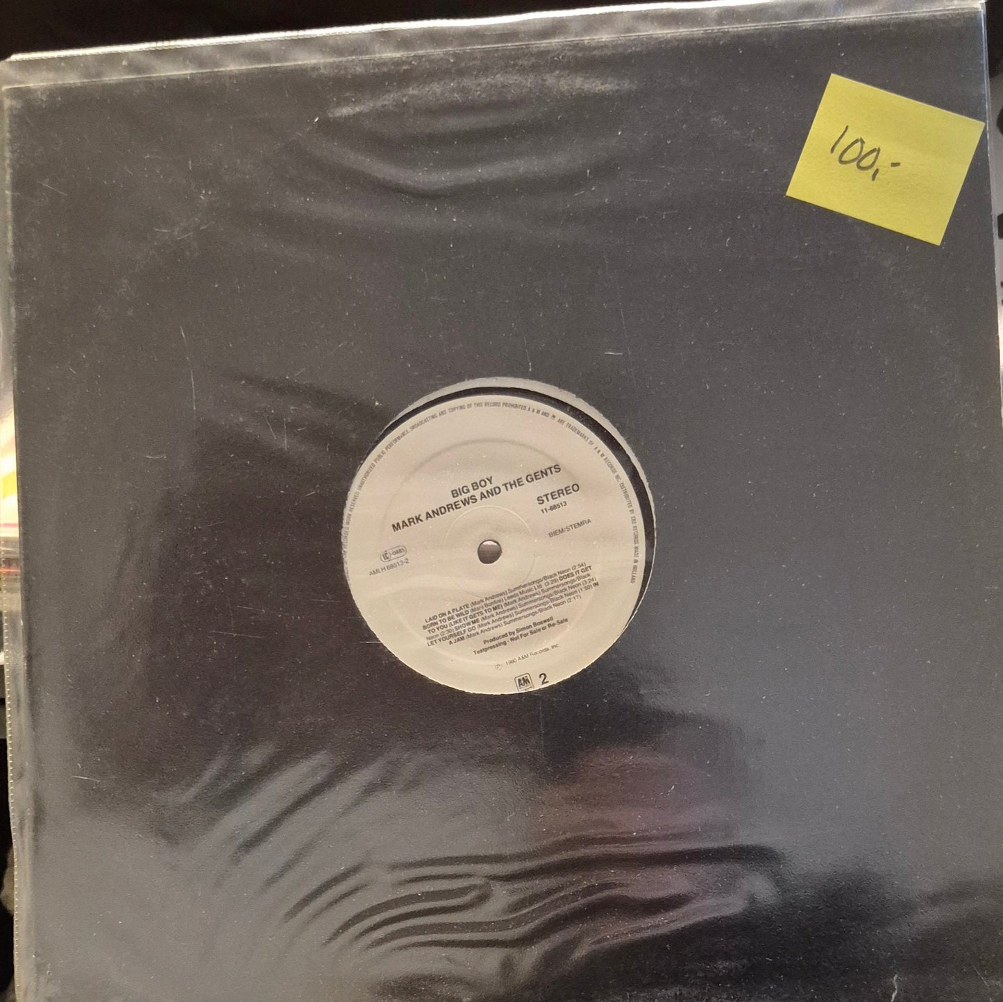 Mark andrews & the gents - big boy - BØR BØRSONS BRUKTHANDEL