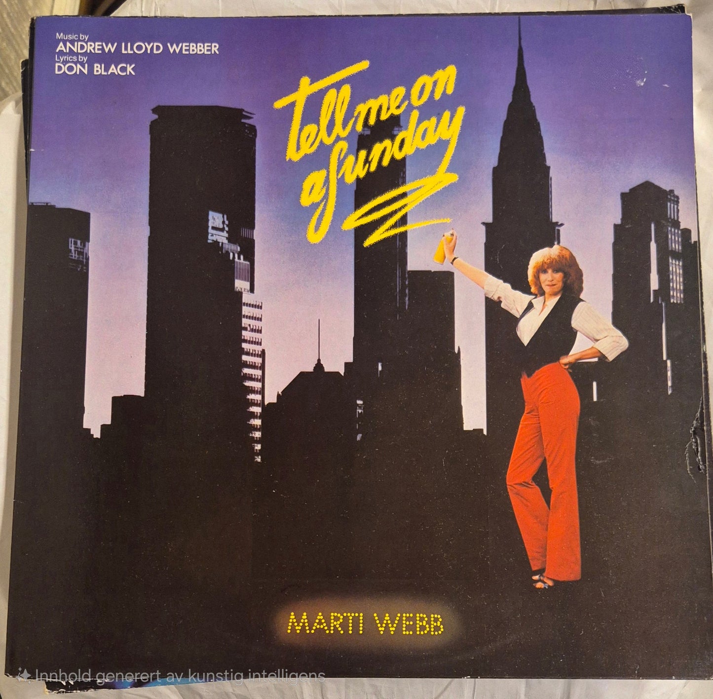 MARTI WEBB - TELL ME ON A SUNDAY (MUSICAL) - BØR BØRSONS BRUKTHANDEL