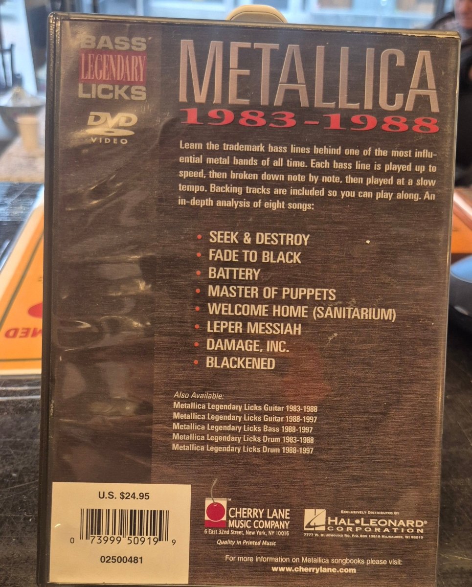 Metallica 1983 - 1988 Bass Legendary Licks - BØR BØRSONS BRUKTHANDEL