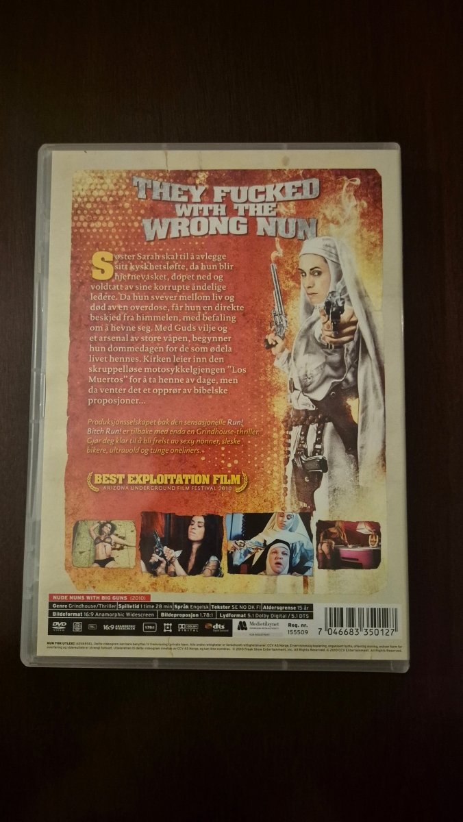 Nude Nuns with Big Guns (DVD) (NY) - BØR BØRSONS BRUKTHANDEL