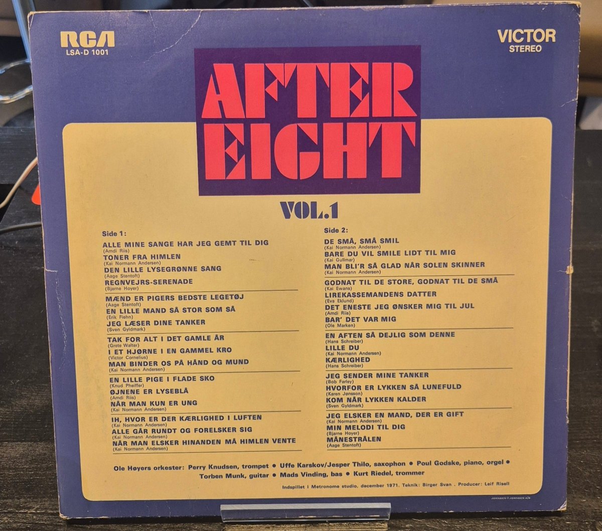 Ole Høyer’s Orkester – After Eight Vol. 1 - BØR BØRSONS BRUKTHANDEL