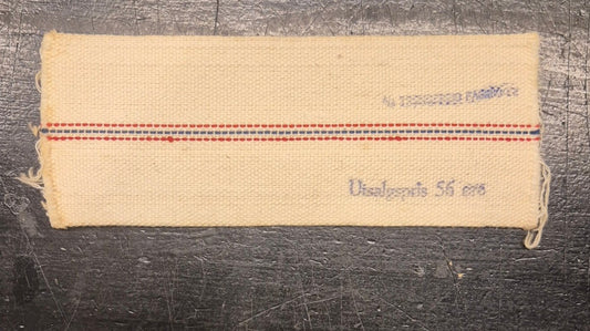 Parafinveke – Vintage tekstilveke med fargestripe - BØR BØRSONS BRUKTHANDEL