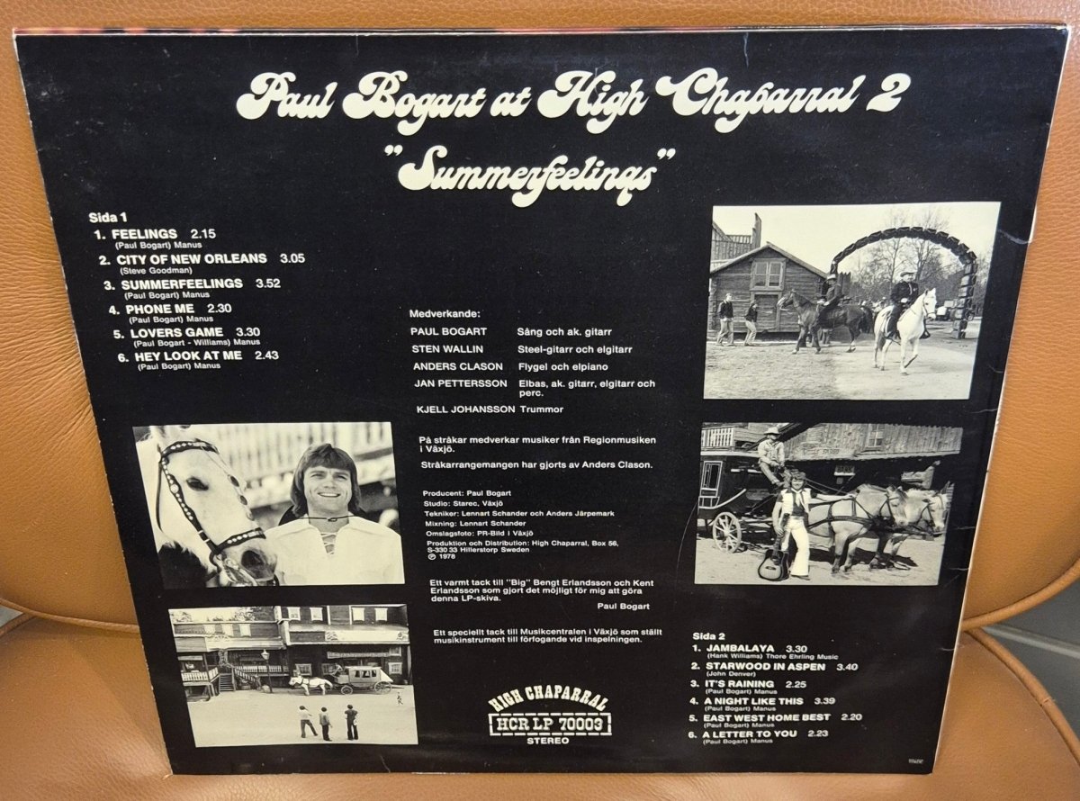 Paul Bogart - "Summerfeelings" (At High Chaparral 2) Signert - BØR BØRSONS BRUKTHANDEL