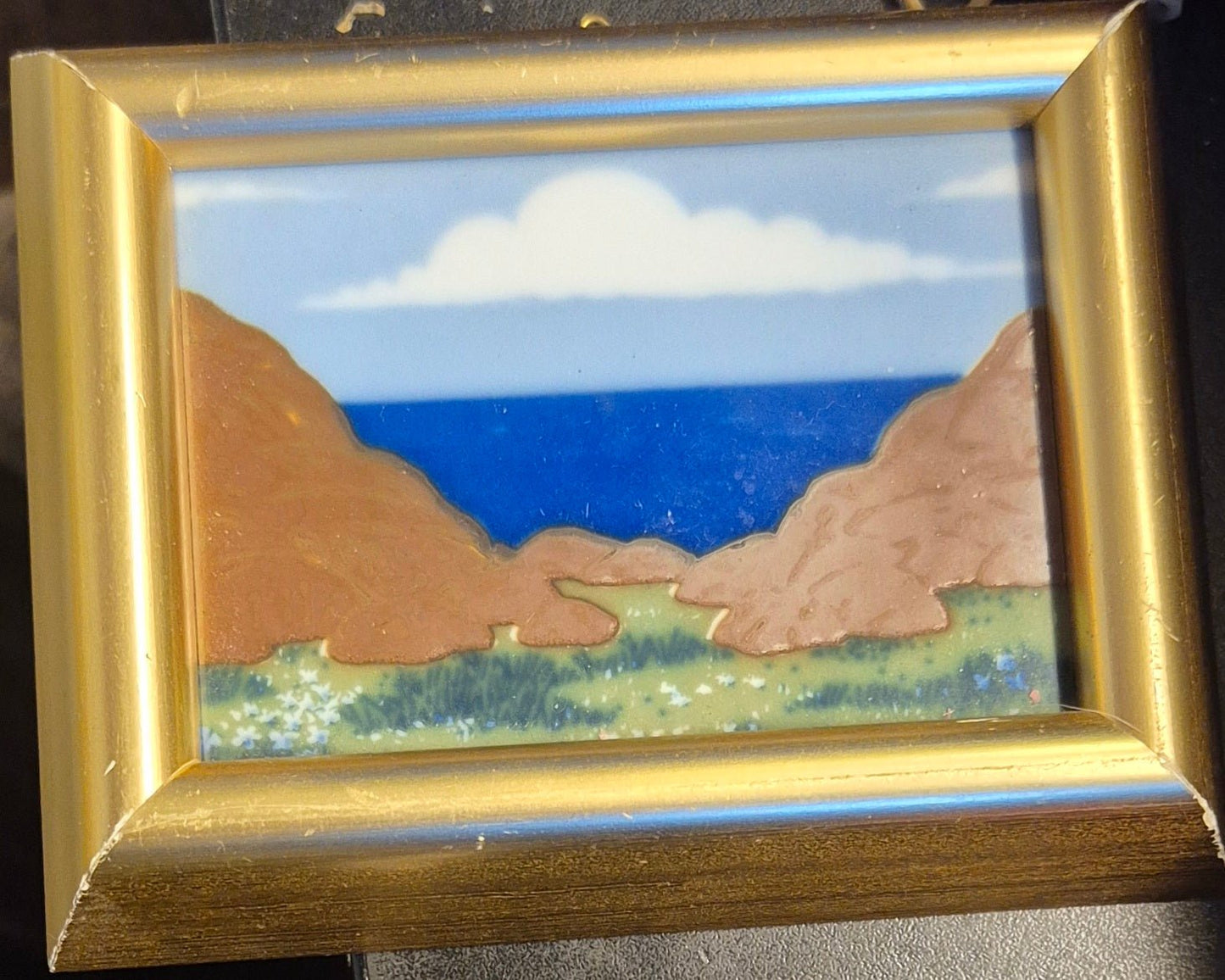 Porsgrunn porselen keramikkbilde - BØR BØRSONS BRUKTHANDEL