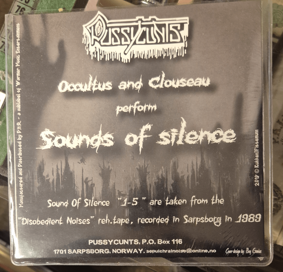 PUSSYCUNTS SOUND OF SILENCE 7" signed version - BØR BØRSONS BRUKTHANDEL