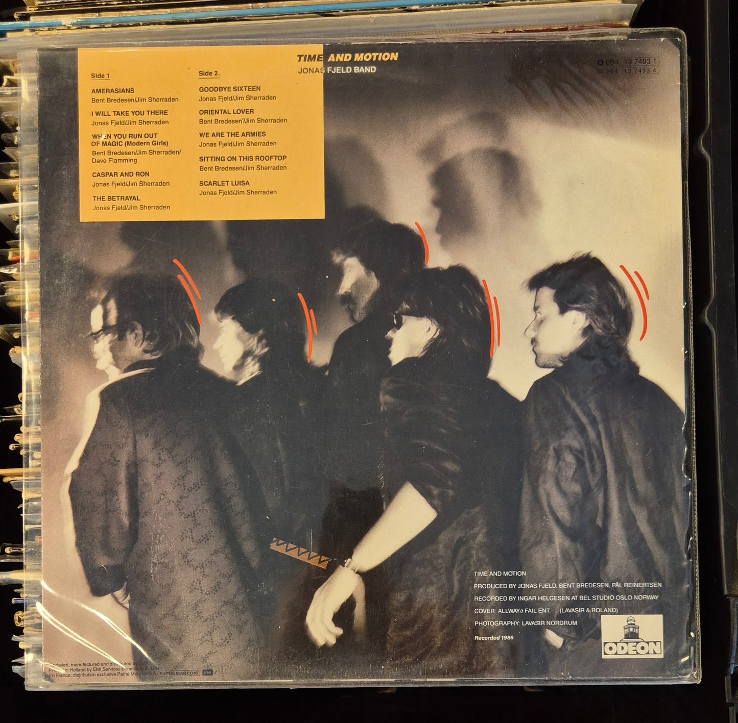 Jonas Fjeld Band - Time And Motion (LP, 1986)