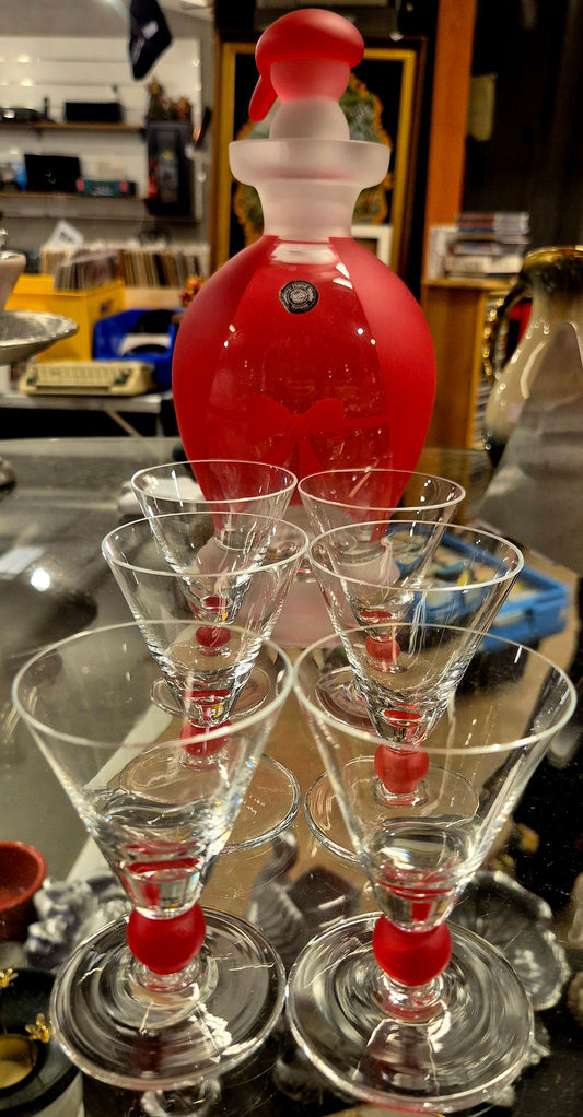 Fossheim nissekaraffel med 6 snapsglass