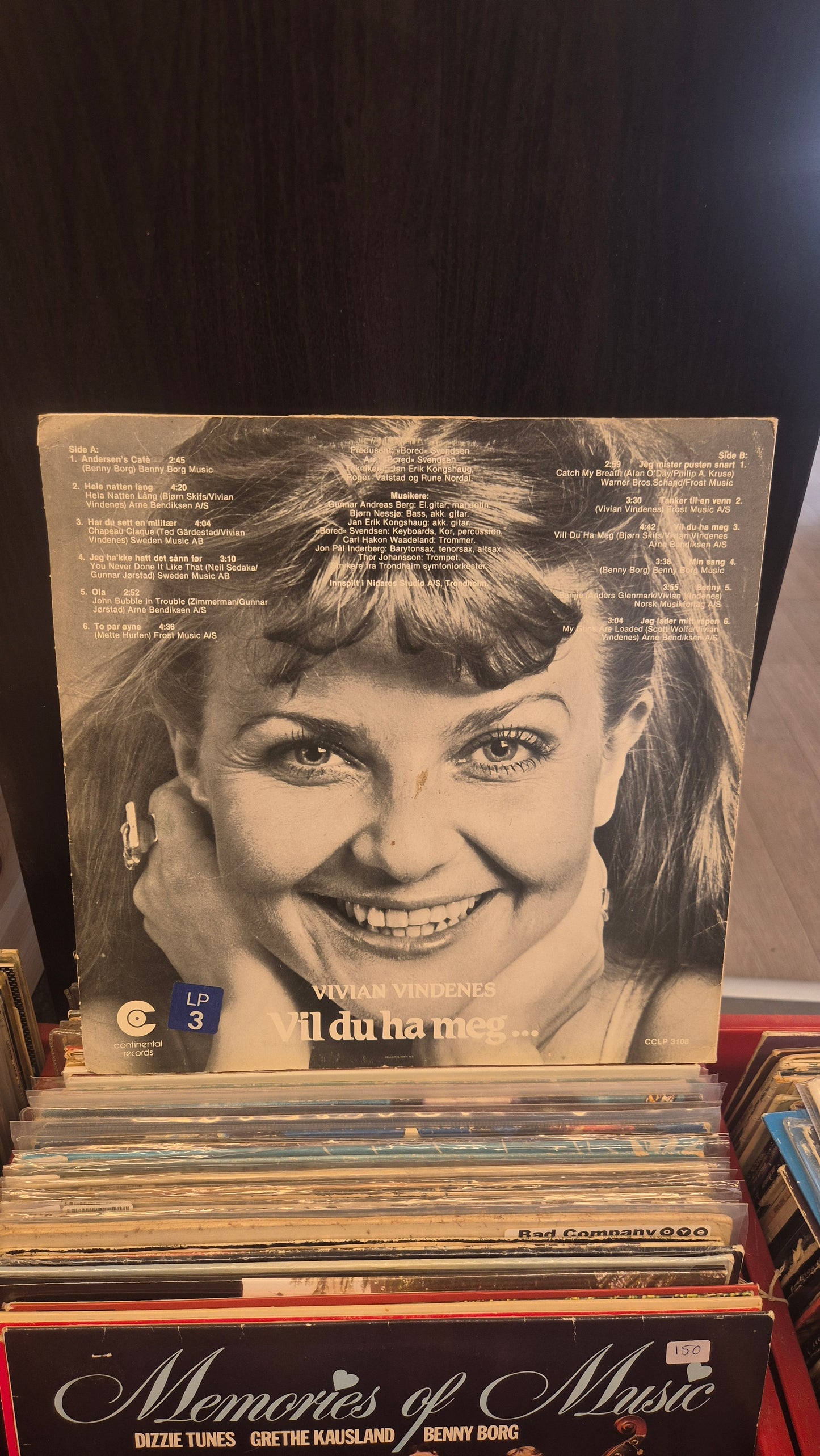 Vivian Vindenes - Vil du ha meg ... (LP)