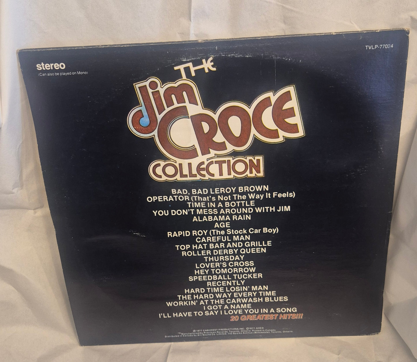 Jim Croce Collection – Original 20 Hits LP (M=NM, C=G)
