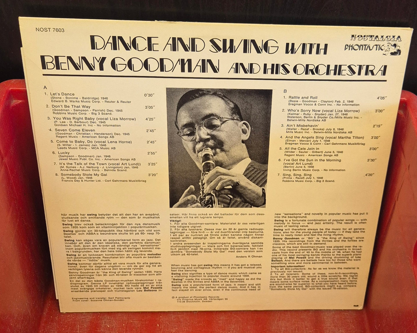 Benny Goodman And His Orchestra – Dance And Swing With Benny Goodman (LP, 1979)