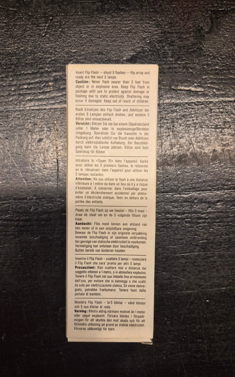 Sylvania Super 10 Flip Flash (Vintage fototilbehør) - BØR BØRSONS BRUKTHANDEL
