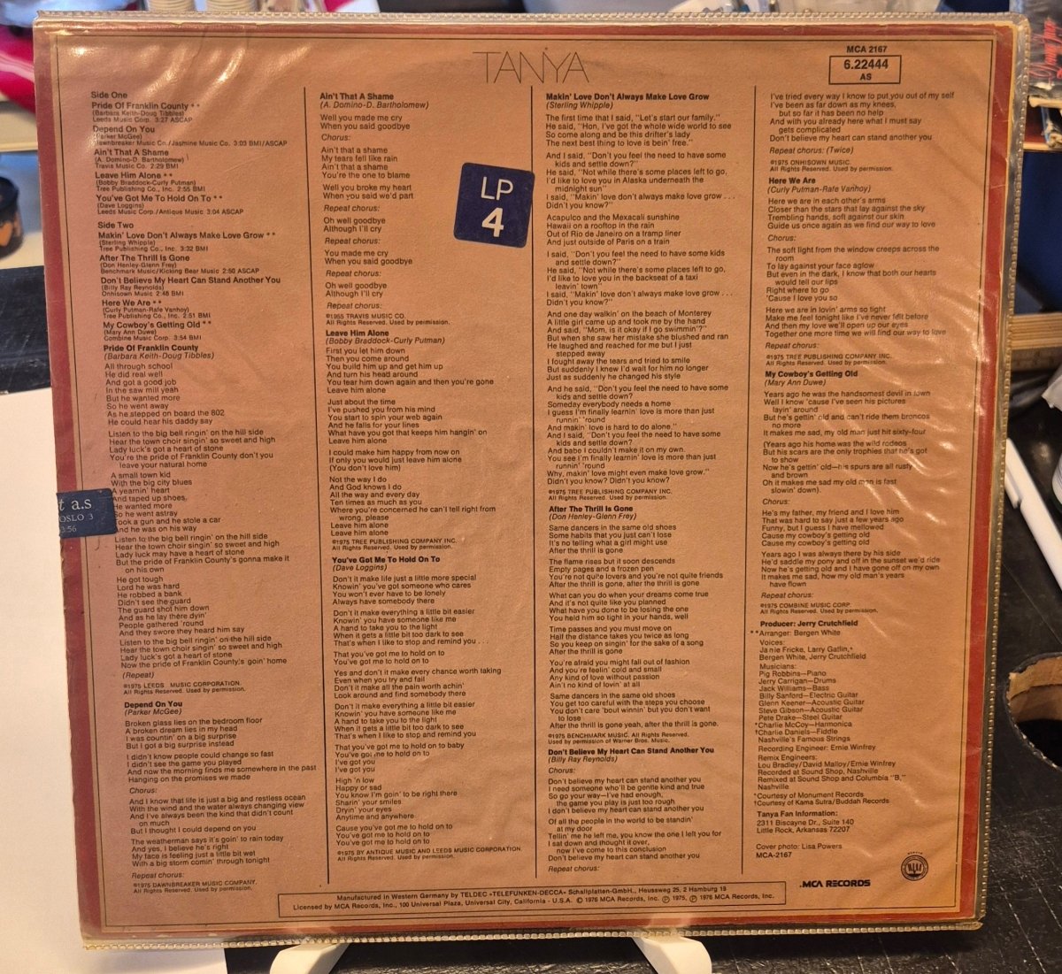 Tanya Tucker - Lovin' and Learnin' - BØR BØRSONS BRUKTHANDEL