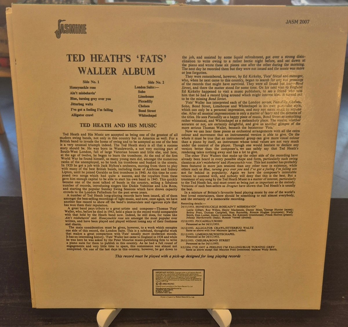 Ted Heath – Fats Waller Album - BØR BØRSONS BRUKTHANDEL