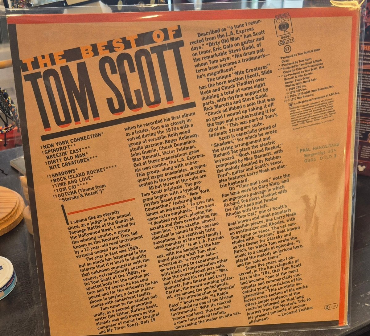 The Best of Tom Scott - BØR BØRSONS BRUKTHANDEL