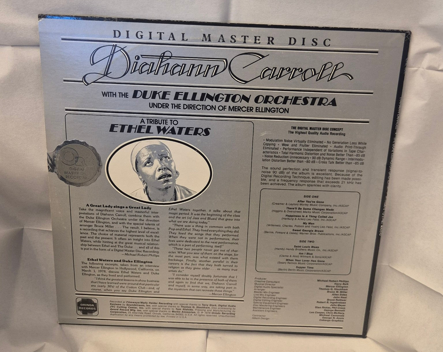 Diahann Carroll – A Tribute to Ethel Waters – bakside