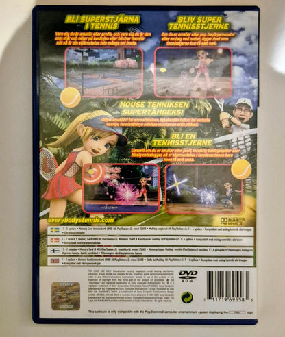 Everybody's Tennis – PlayStation 2, bakside