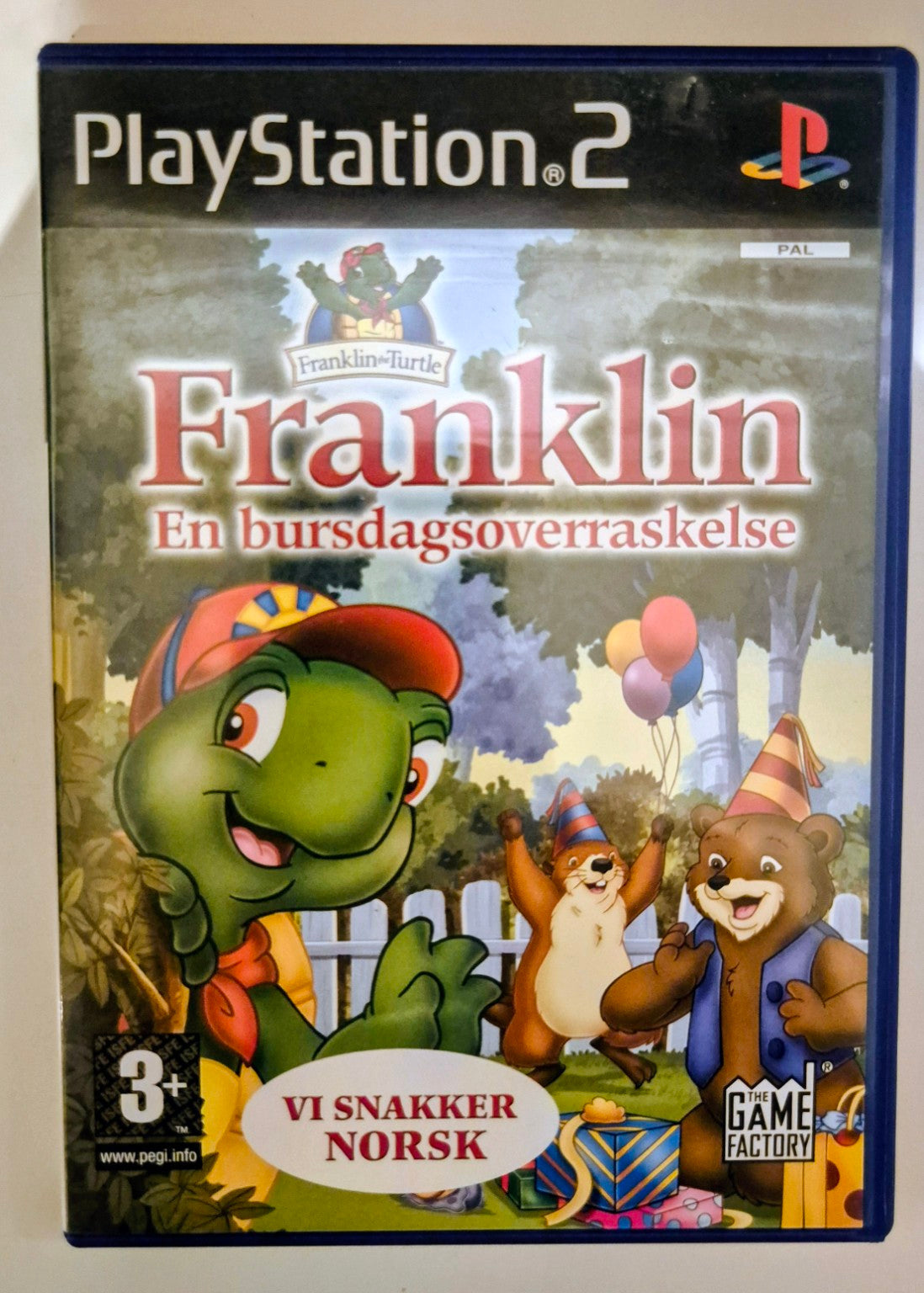 Franklin: En bursdagsoverraskelse – PlayStation 2, forside