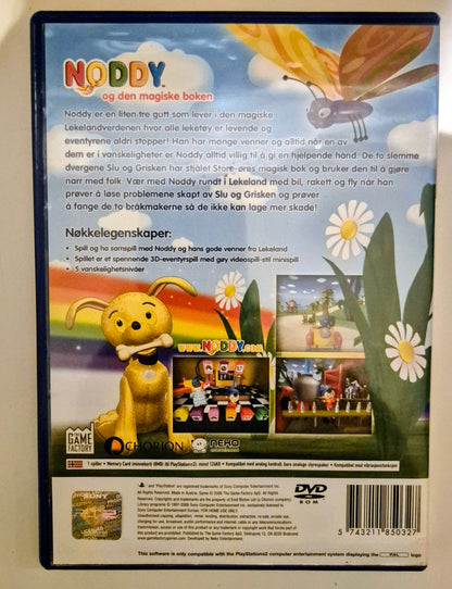 Noddy og den magiske boken – PlayStation 2, bakside