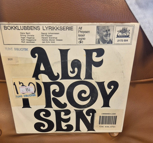 Alf Prøysen leser egne dikt (Bokklubbens Lyrikkserie) - BØR BØRSONS BRUKTHANDEL