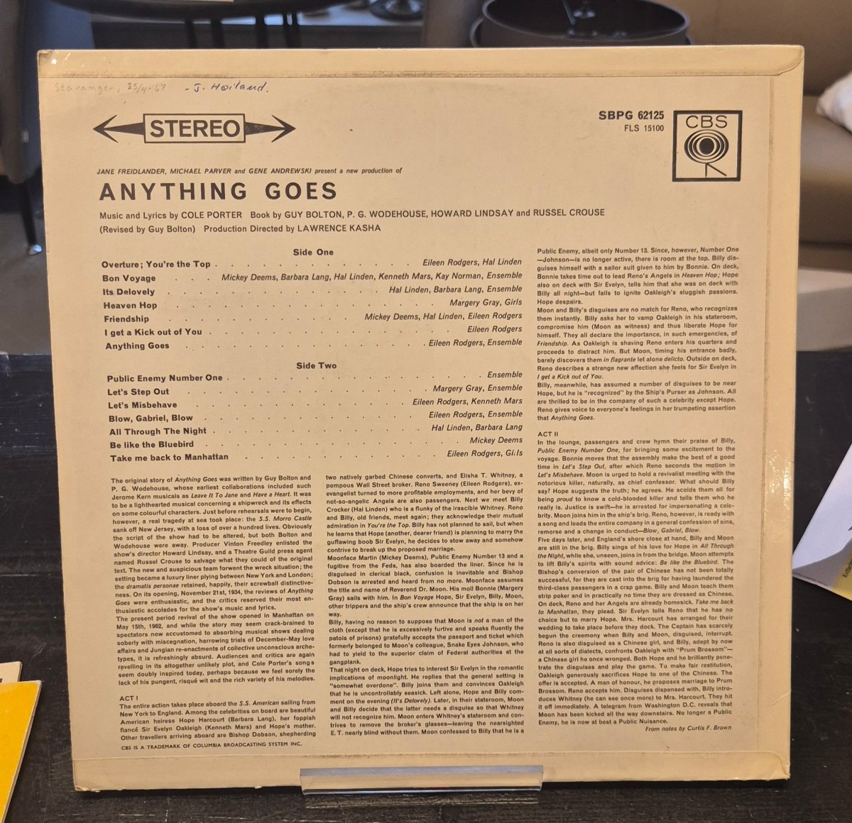 Anything Goes LP - BØR BØRSONS BRUKTHANDEL