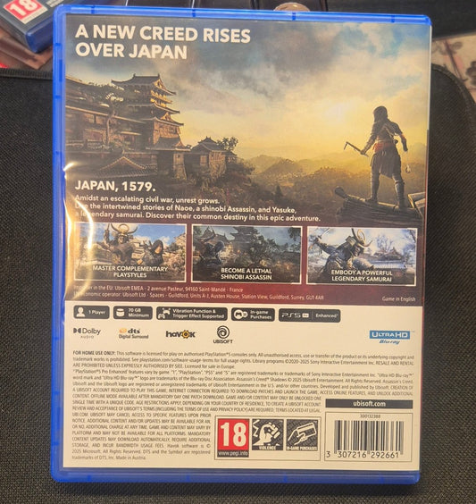 Assassin's Creed Shadows (PlayStation 5) - BØR BØRSONS BRUKTHANDEL