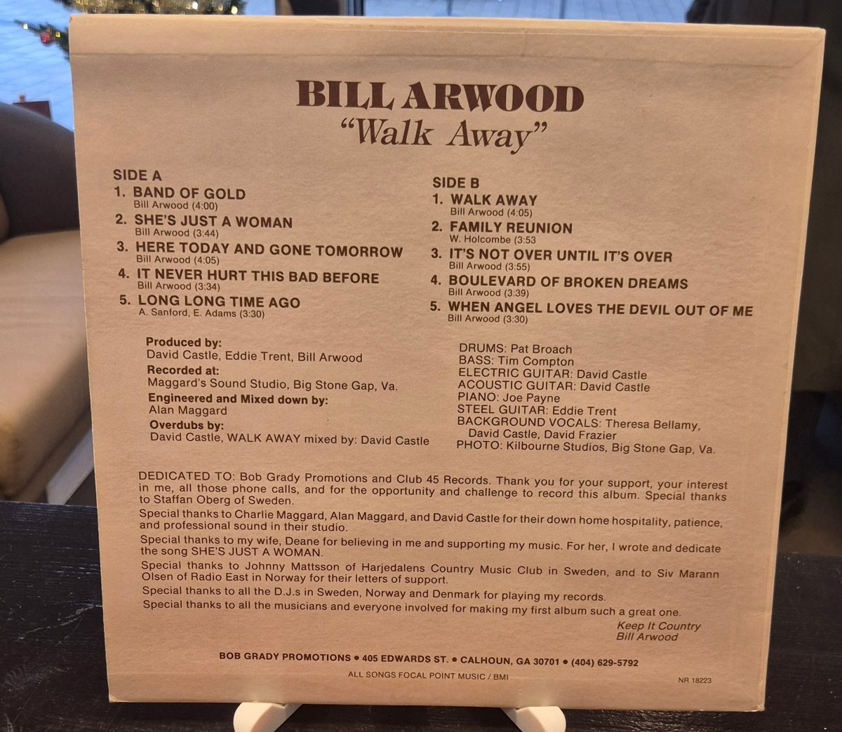 Bill Arwood – Walk Away - BØR BØRSONS BRUKTHANDEL
