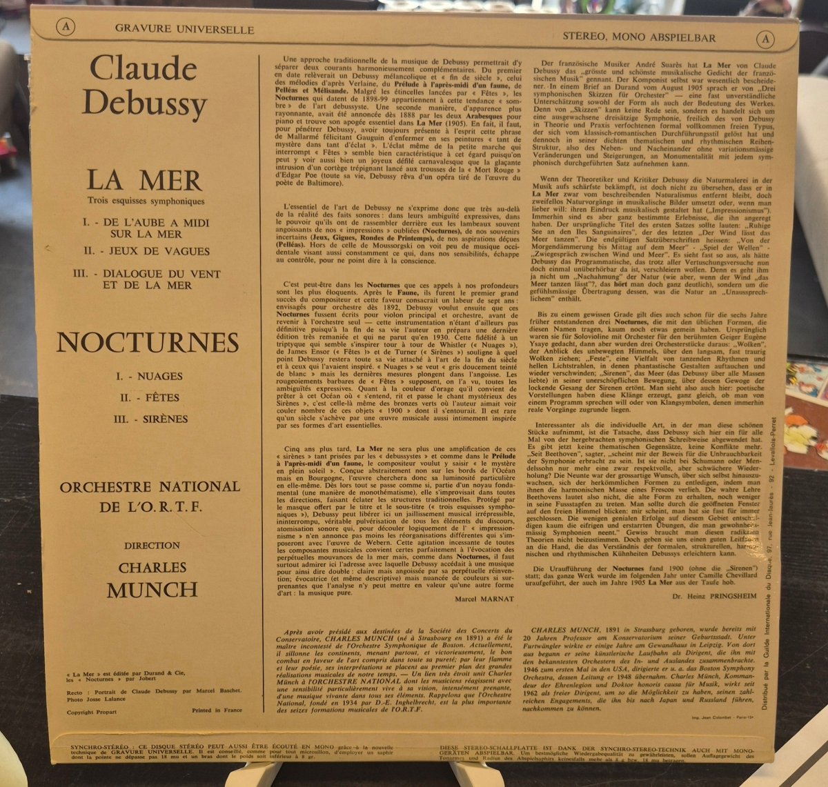 Claude Debussy: La Mer & Nocturnes (Charles Munch, ORTF) - BØR BØRSONS BRUKTHANDEL