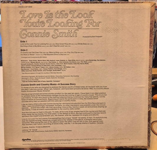 Connie Smith - Love Is the Look You're Looking for - BØR BØRSONS BRUKTHANDEL