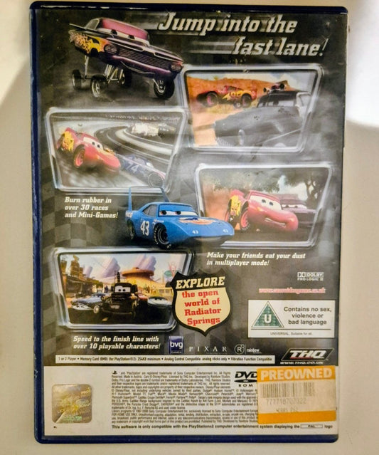 Disney Pixar Cars (PS2) - BØR BØRSONS BRUKTHANDEL