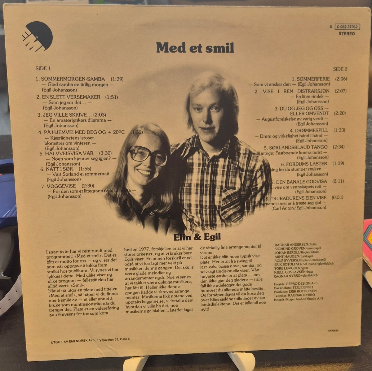 Elin Prøysen & Egil Johansson – Med et smil (LP) - BØR BØRSONS BRUKTHANDEL