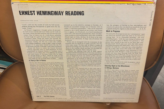Ernest Hemingway Reading (Caedmon TC 1185) - BØR BØRSONS BRUKTHANDEL