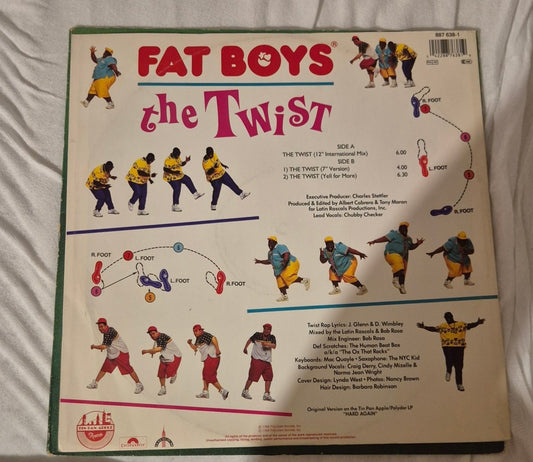 Fat Boys featuring Chubby Checker - The Twist (12" Vinyl Maxi-Single) - BØR BØRSONS BRUKTHANDEL