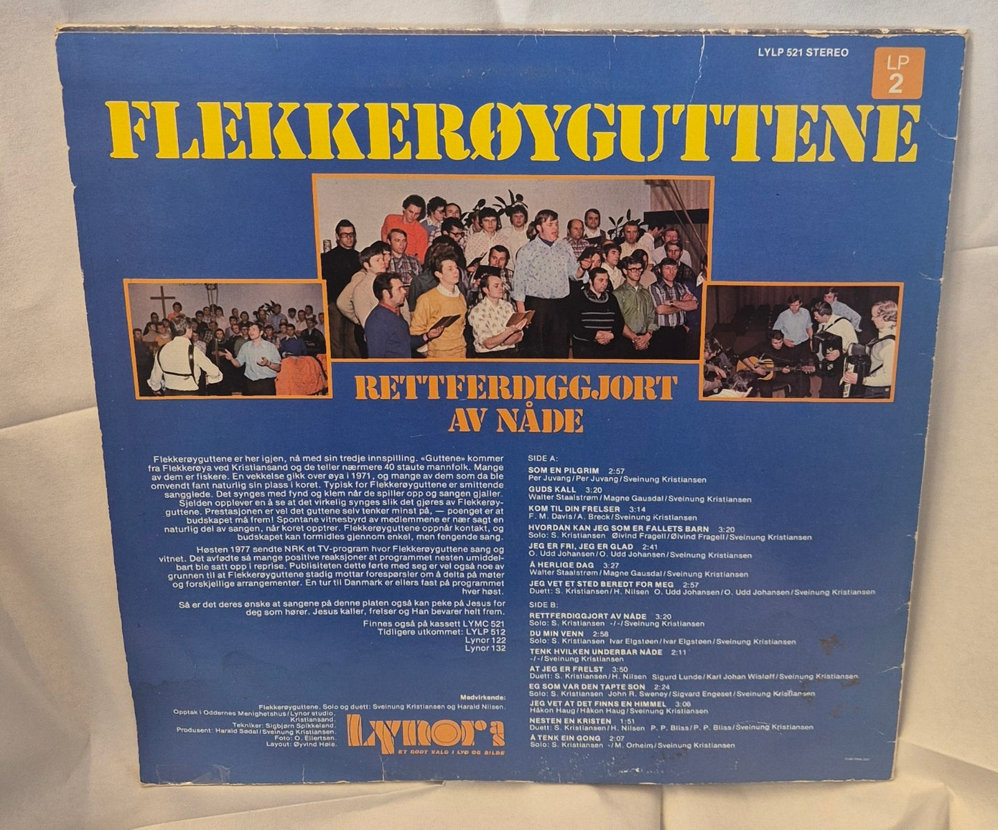 Flekkerøy-guttene – Rettferdiggjort av nåde LP2 bakside