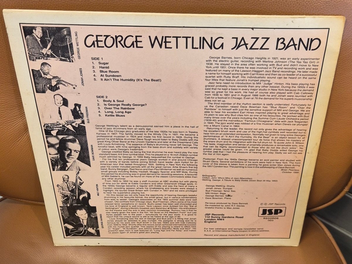 George Wettling's Jazz Band - Is George Really George? - BØR BØRSONS BRUKTHANDEL