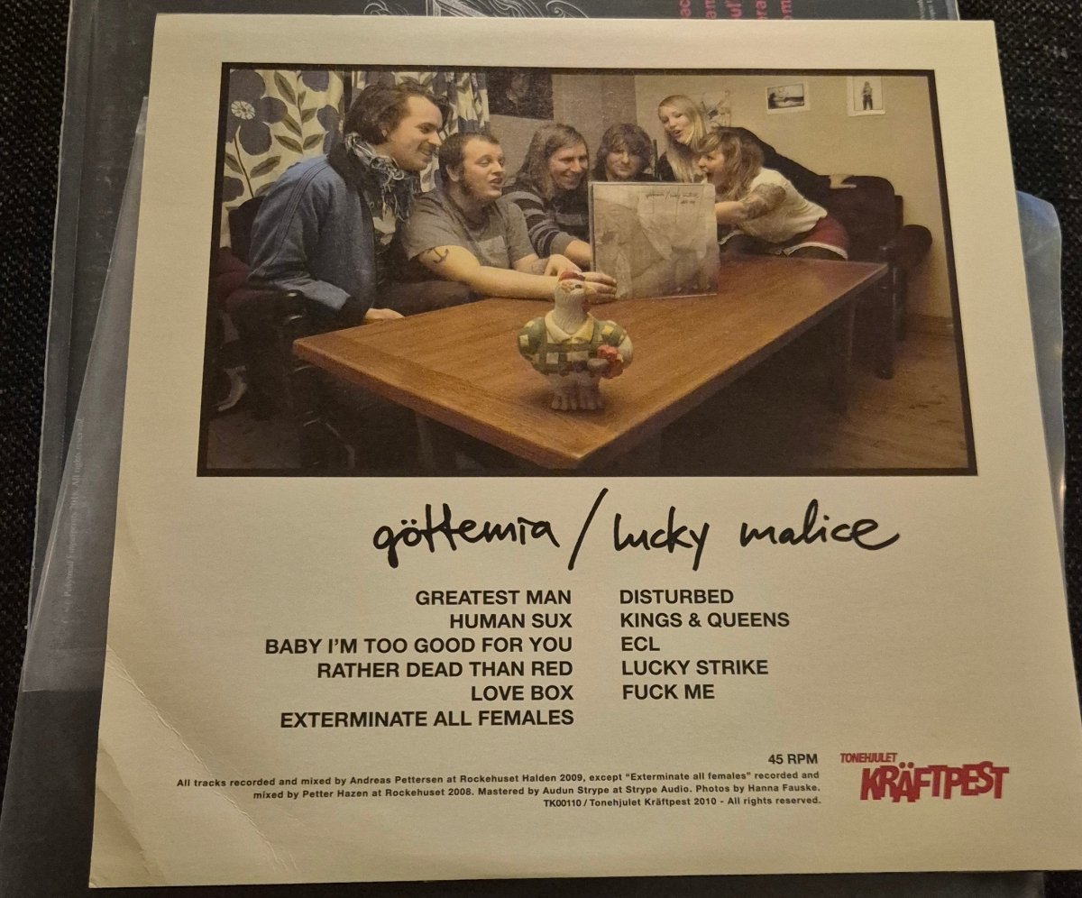 Göttemia / Lucky Malice – Split EP [12" Vinyl] - BØR BØRSONS BRUKTHANDEL