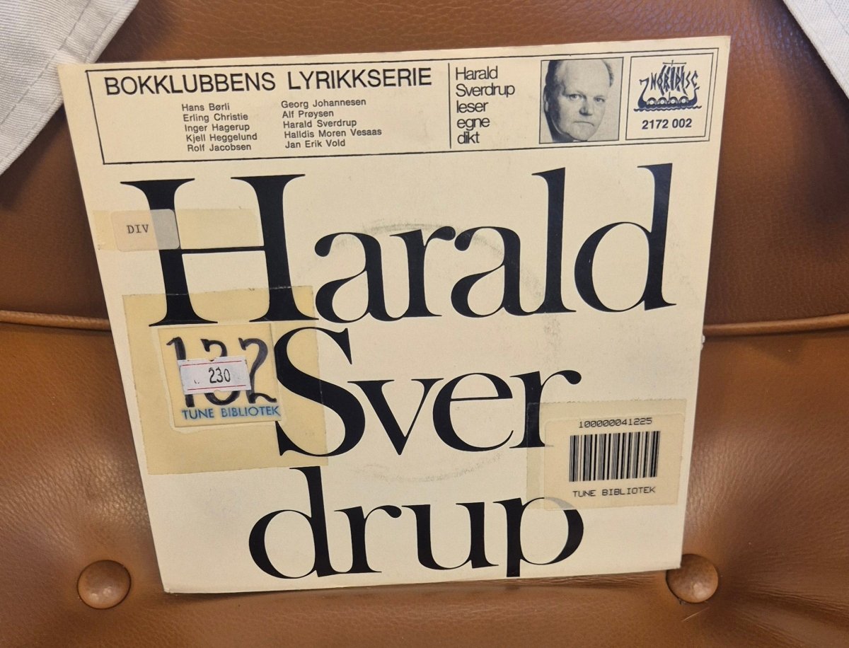 Harald Sverdrup - Harald Sverdrup Leser Egne Dikt (Vinyl 7") - BØR BØRSONS BRUKTHANDEL