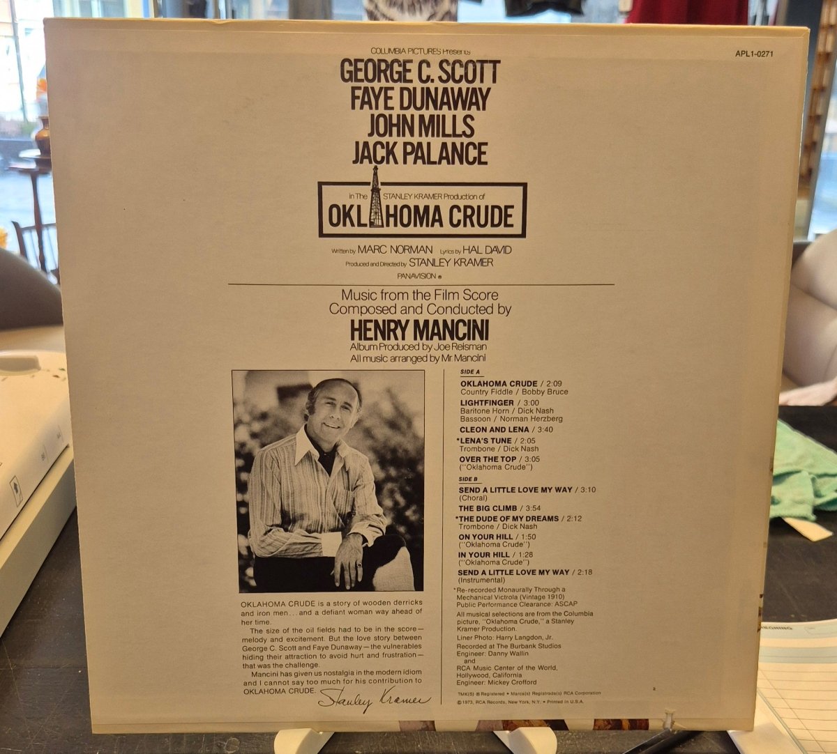 Henry Mancini - Oklahoma Crude (soundtrack) - BØR BØRSONS BRUKTHANDEL
