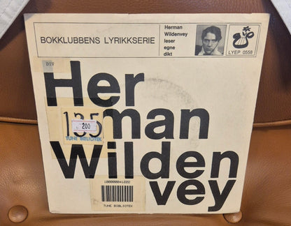 Herman Wildenvey - Leser Egne Dikt (7" Vinyl EP, 1965) - BØR BØRSONS BRUKTHANDEL
