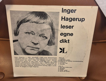 Inger Hagerup Leser Egne Dikt (7" Vinyl EP) - BØR BØRSONS BRUKTHANDEL