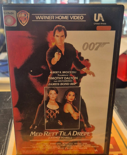James Bond 007: Med Rett Til Å Drepe (Licence to Kill) - VHS Big Box - BØR BØRSONS BRUKTHANDEL