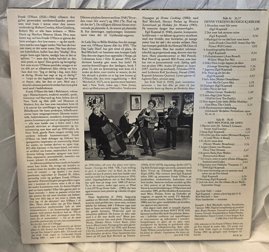 Jan Erik Vold – Den dagen Lady døde (Vinyl LP, norsk pressing, 1986) - BØR BØRSONS BRUKTHANDEL