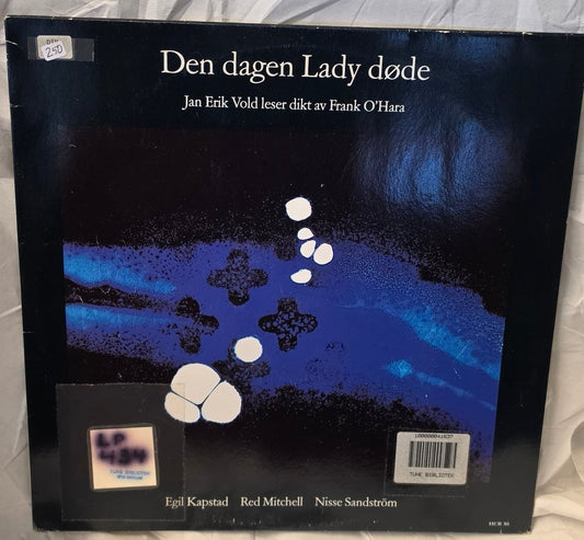 Jan Erik Vold – Den dagen Lady døde (Vinyl LP, norsk pressing, 1986) - BØR BØRSONS BRUKTHANDEL